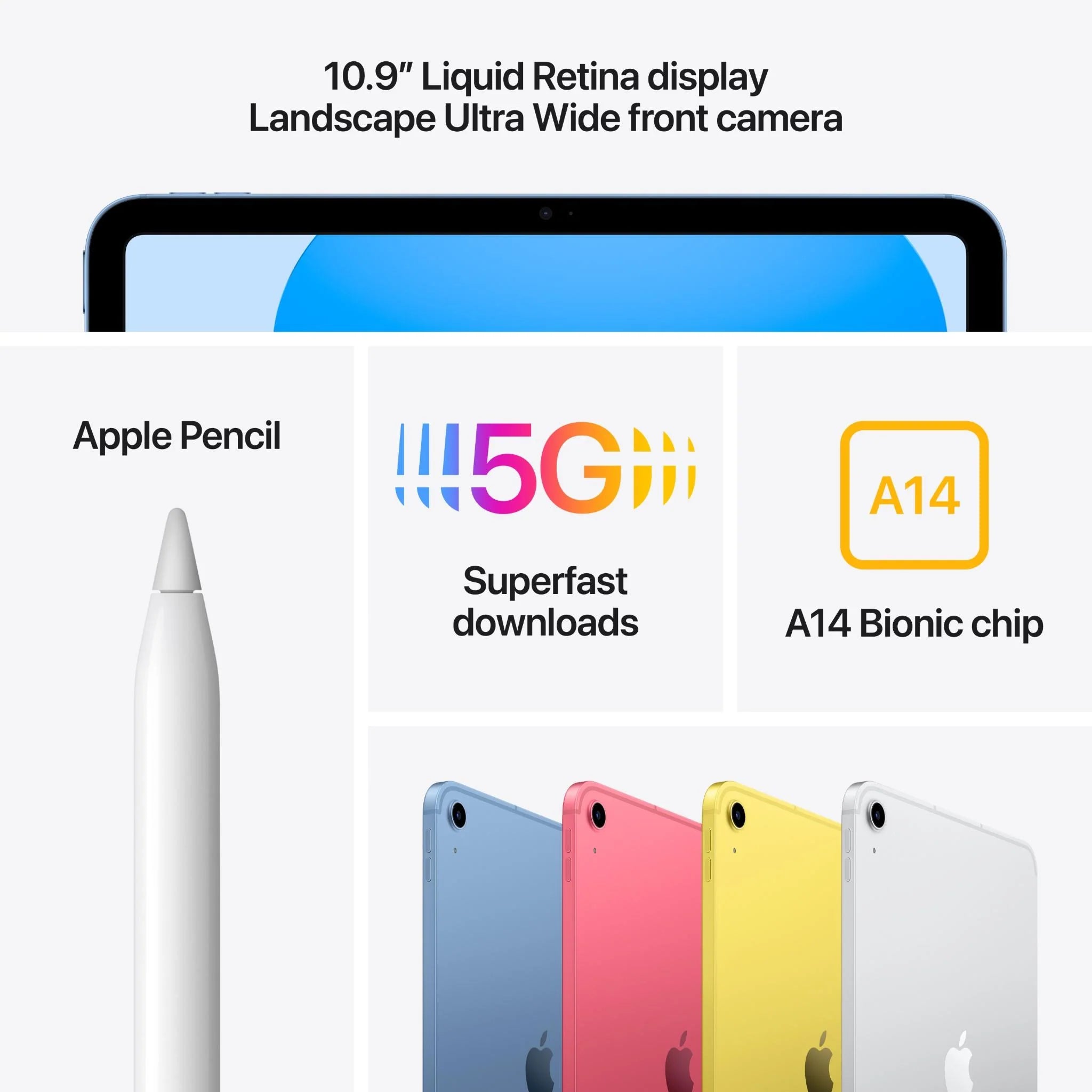 Apple iPad 10th Gen. 64GB (Wi-Fi + Cellular)