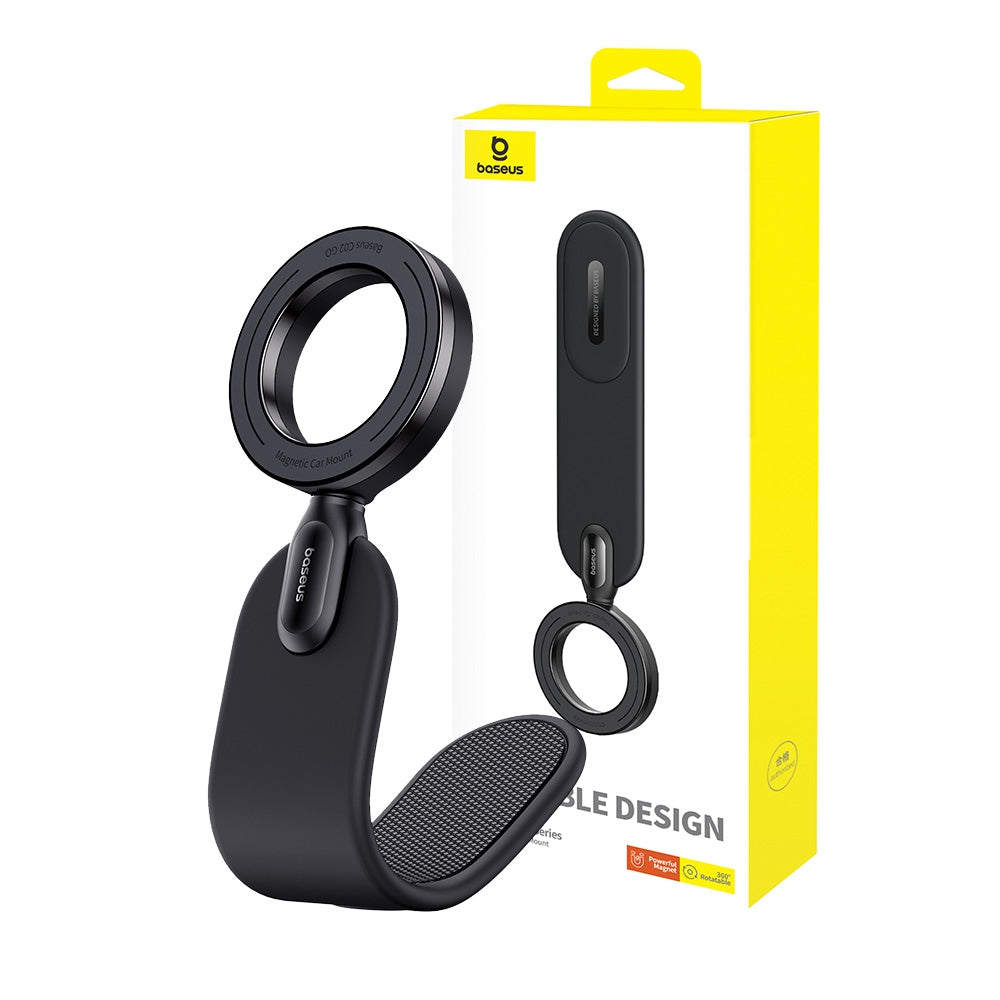 Baseus C02 Go magnetic car phone mount with its retail box