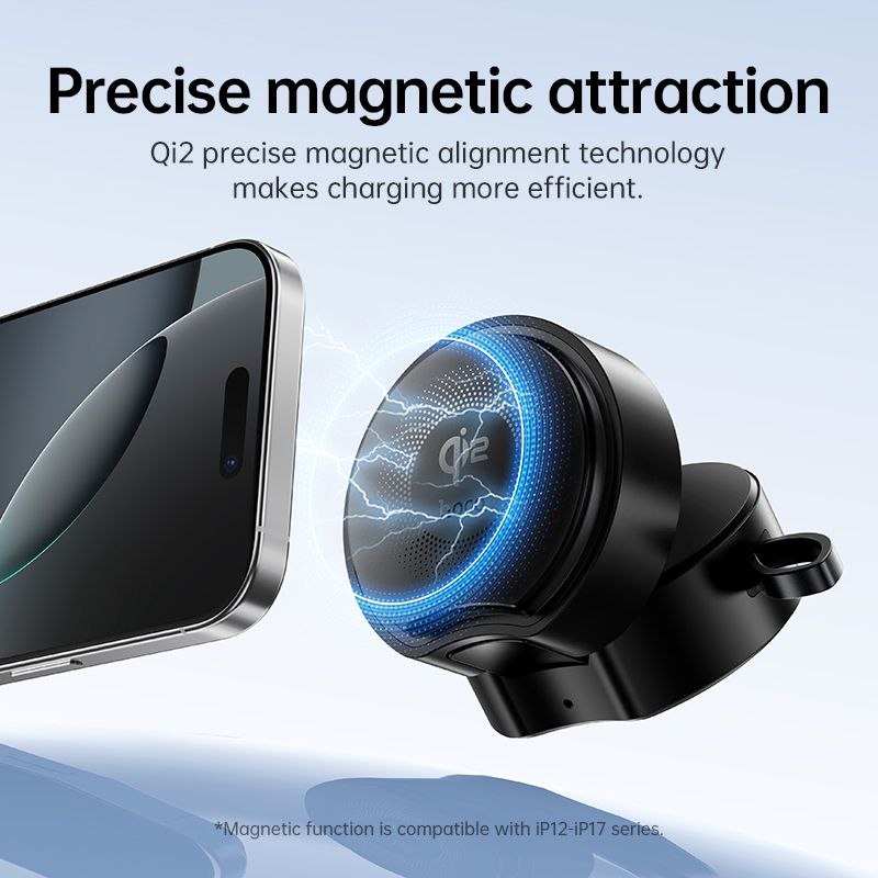 Hoco DWQ02 Qi2 3-in-1 Foldable MagSafe Charger with Retractable Cable – 15W Fast Charge