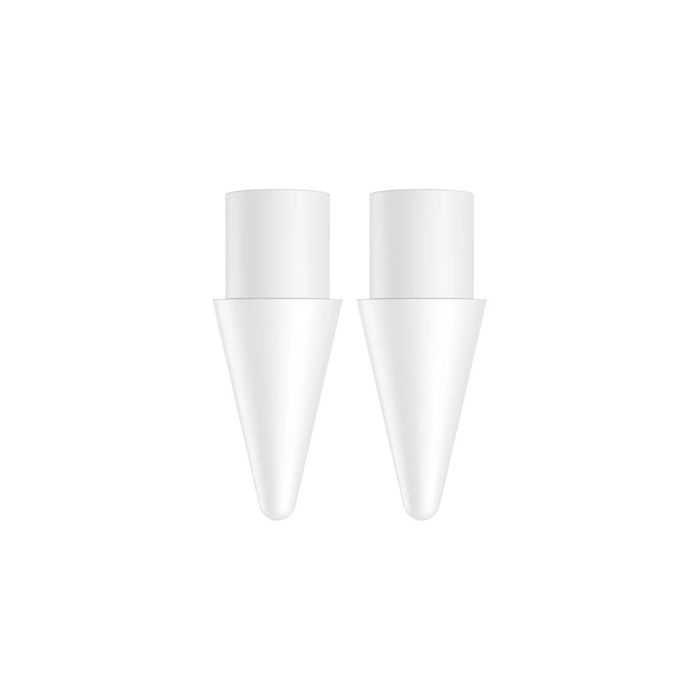 Two Baseus Smooth Writing replacement capacitive stylus tips in Moon White