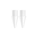 Two Baseus Smooth Writing replacement capacitive stylus tips in Moon White