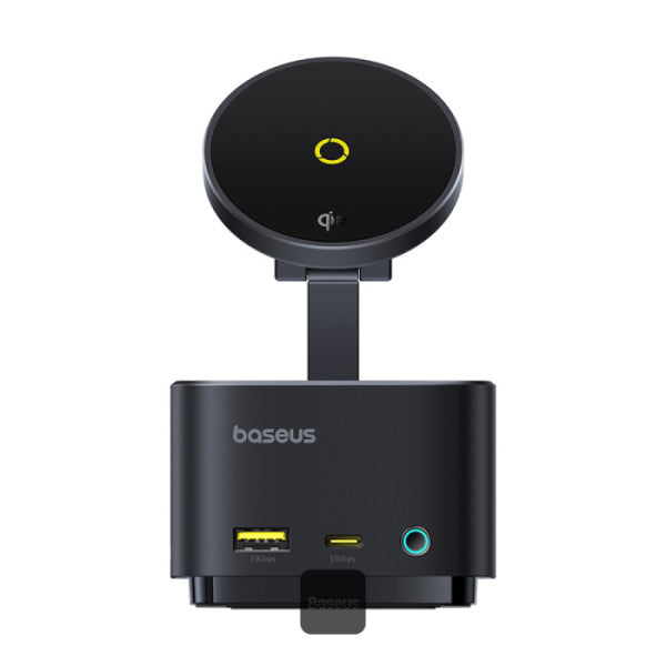Baseus MagPro Series II front view showing USB-C hub ports OZ Tech Deals