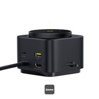 Baseus MagPro Series II angled rear view showing ports and SD slot OZ Tech Deals