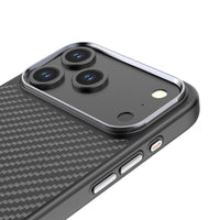 Close up of the aluminium alloy camera frame and 1500D Kevlar weave on the REDEFYNE Armor Xtreme case