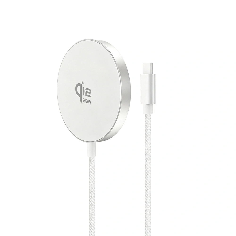 REDEFYNE magnetic charging pad angled view showing the slim aluminium alloy shell