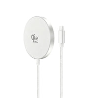 REDEFYNE magnetic charging pad angled view showing the slim aluminium alloy shell