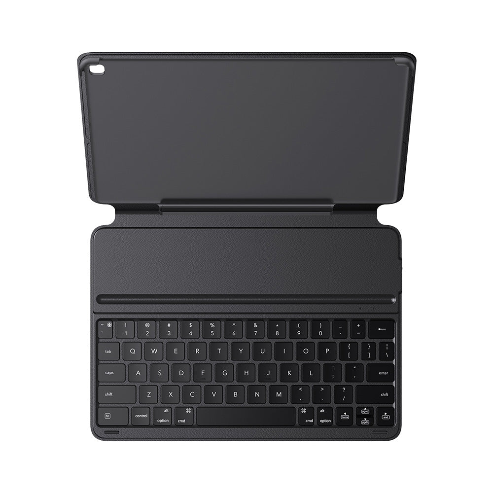 Detachable magnetic keyboard separated from the iPad 10.2 case shell