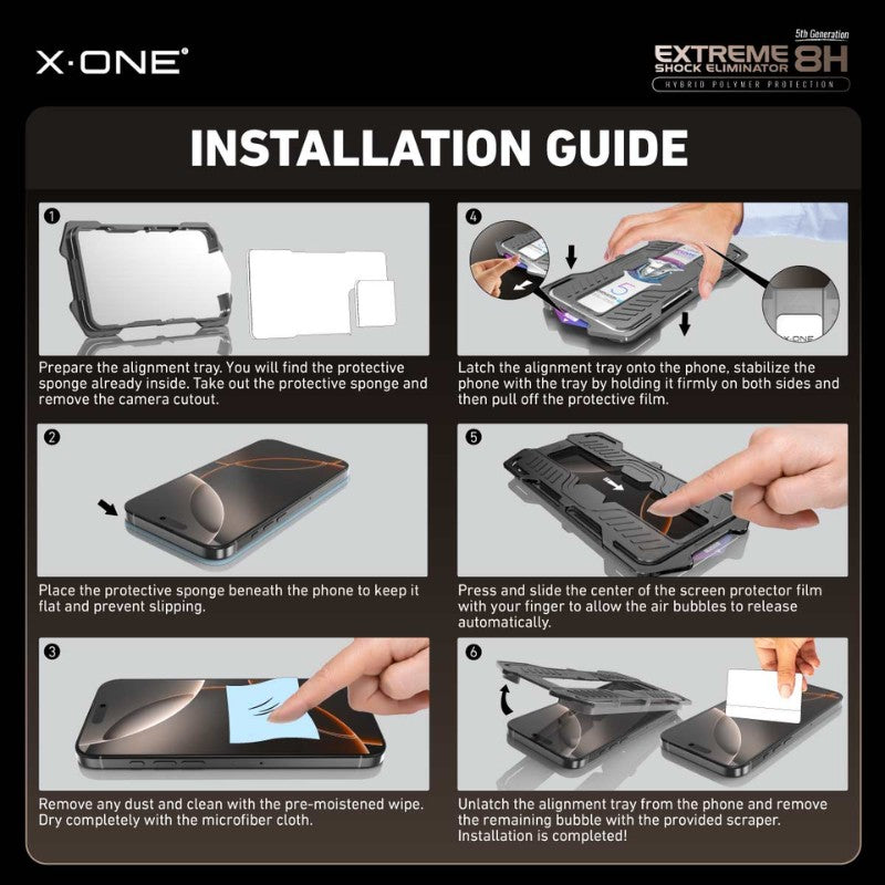 X.One screen protector installation guide OZ Tech Deals