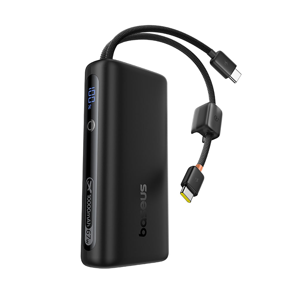Baseus EnerFill FC41 Power Bank 10,000mAh 67W with Dual Built-in USB-C Cables
