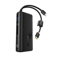 Baseus EnerFill FC41 10,000mAh 67W power bank in black with dual built in USB-C cables