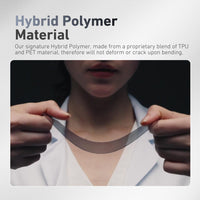 X.One hybrid polymer material made from TPU and PET that flexes instead of cracking for iPhone 16 Pro Max and 17 Pro Max