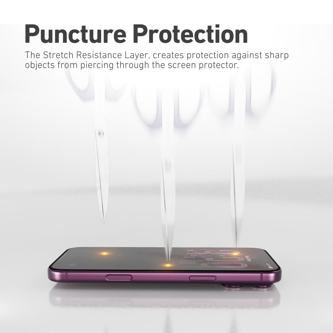 X.One 360 Privacy puncture protection layer for iPhone 16 Pro, 17 and 17 Pro
