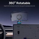Baseus C02 Go magnetic mount in a car rotating 360 degrees between portrait and landscape