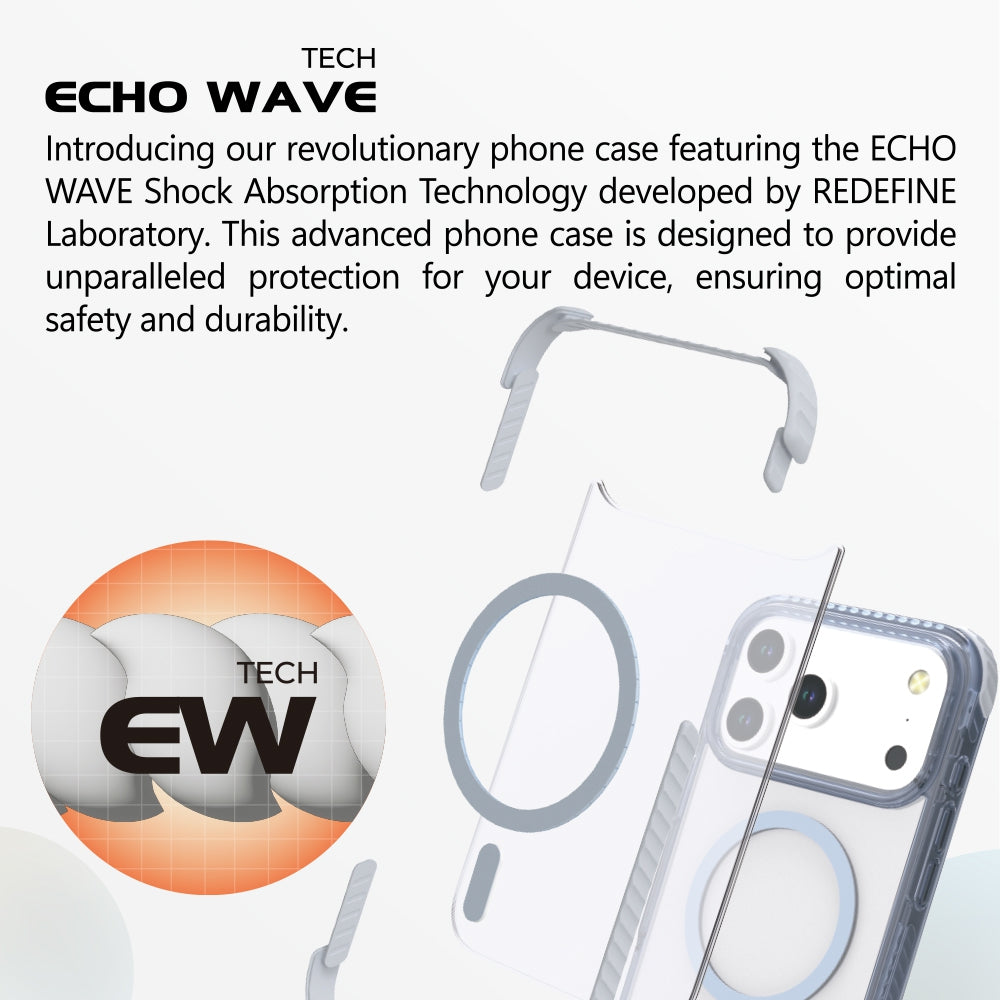 REDEFYNE Echo Wave case reinforced TPE corner detail