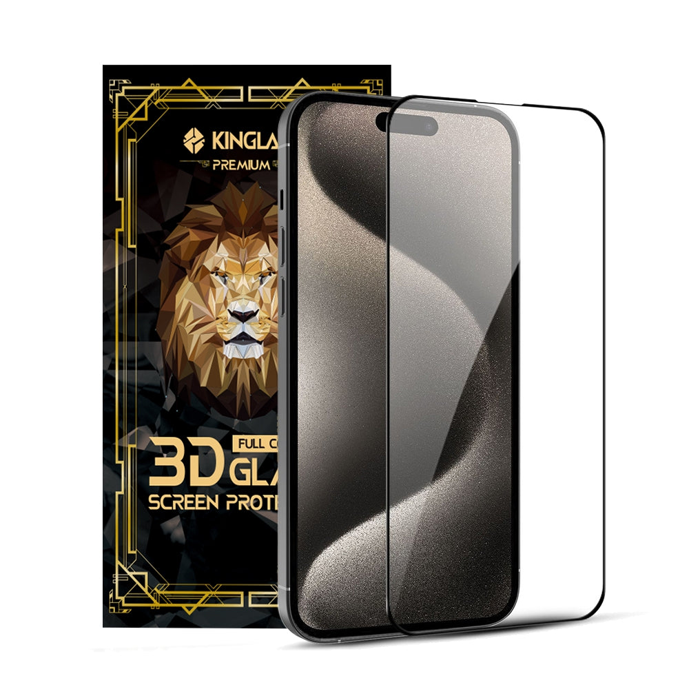 Kinglas full coverage tempered glass screen protector for iPhone 18 Pro