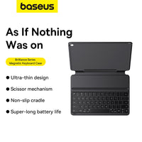 Baseus Brilliance keyboard case in laptop position on a desk
