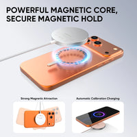 REDEFYNE charging pad powerful magnetic core holding a phone securely