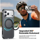 Upgraded 360° rotatable kickstand with mechanical click sound