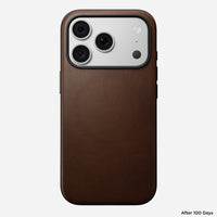 Side profile of the brown Camino Nomad Modern case for iPhone 18 Pro