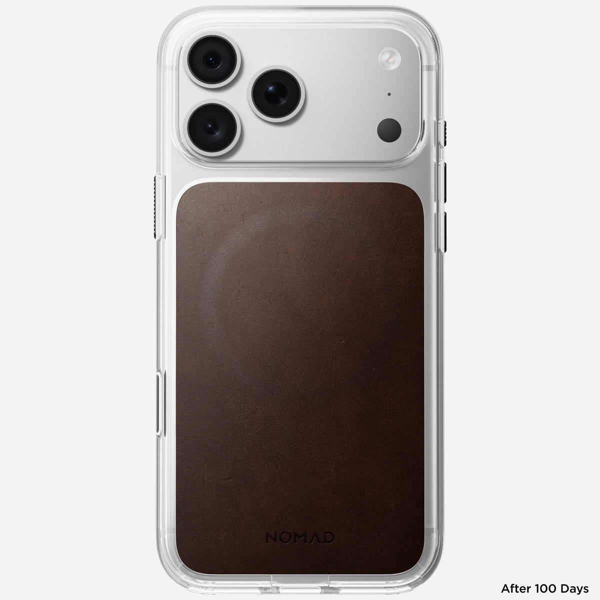 Side profile of the Nomad Clear case for iPhone 18 Pro Max showing TPU bumper