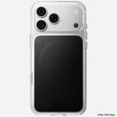 Side profile of the Nomad Clear case for iPhone 18 Pro Max showing TPU bumper