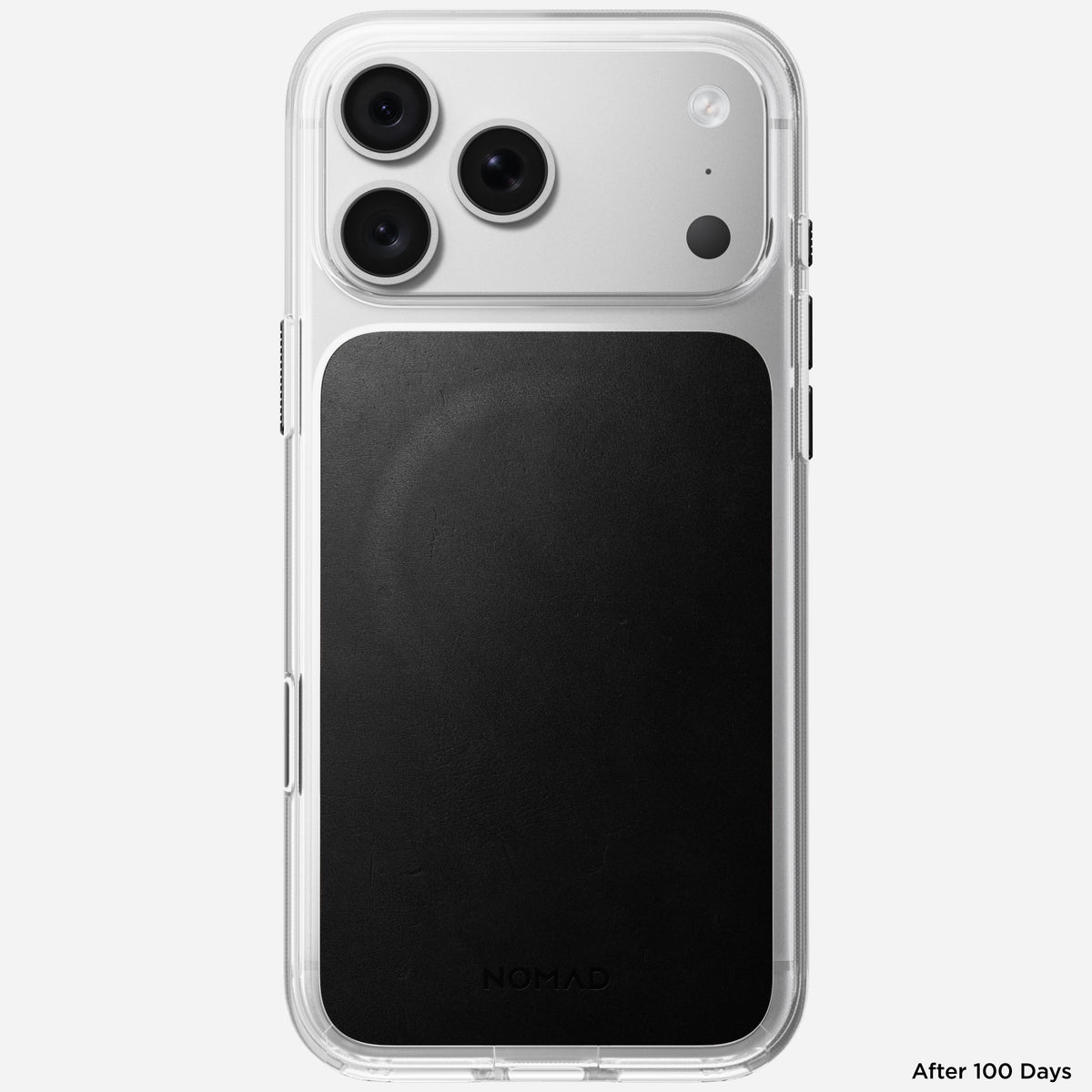 Side profile of the Nomad Clear case for iPhone 18 Pro Max showing TPU bumper