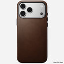 Side profile of the Nomad Traditional Camino case for iPhone 18 Pro Max