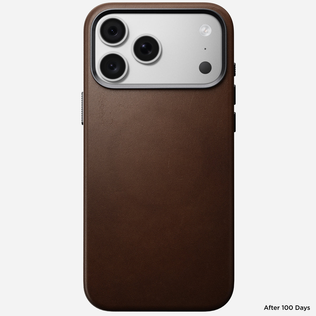Side profile of the Nomad Traditional Camino case for iPhone 18 Pro Max