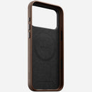 Brown Camino leather Nomad Traditional case for iPhone 18 Pro Max shown on its own