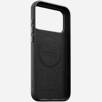 Black Camino leather Nomad Traditional case for iPhone 18 Pro Max shown on its own