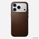Side profile of the Nomad Traditional Camino case for iPhone 18 Pro
