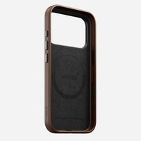 Brown Camino leather Nomad Traditional case shown on its own