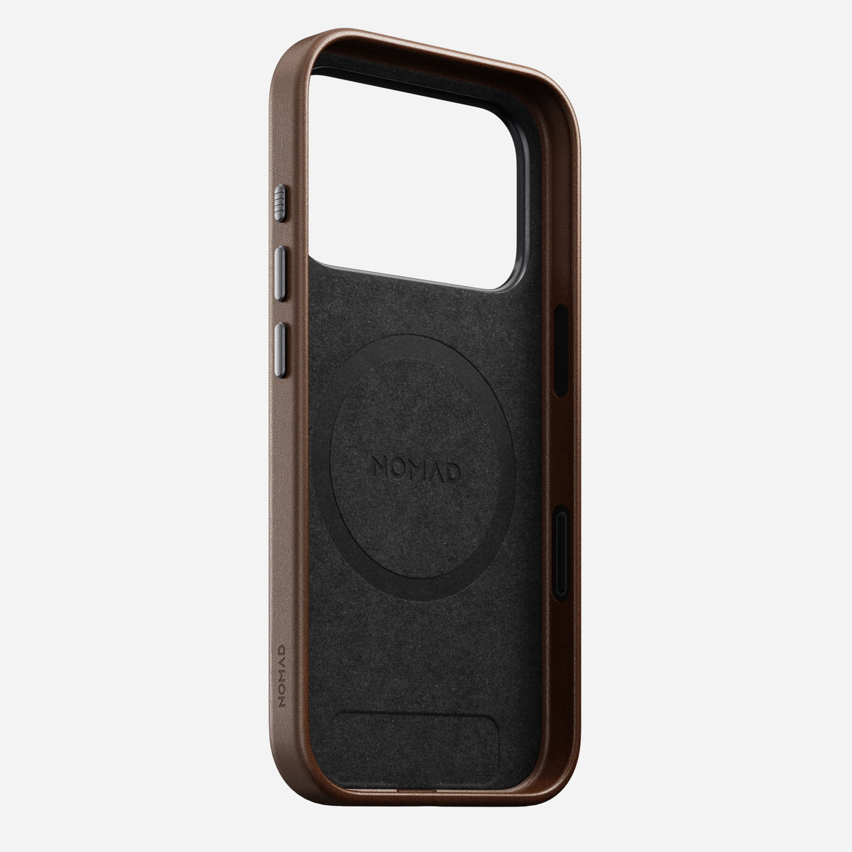 Brown Camino leather Nomad Traditional case shown on its own