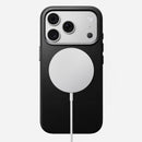 Angled view of the black Camino leather Nomad Traditional case on iPhone 18 Pro