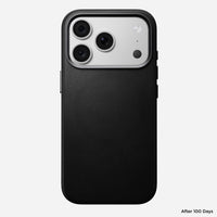 Side profile of the Nomad Traditional Camino case for iPhone 18 Pro