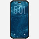 Detail of the reinforced shell and leather on the Nomad Rugged iPhone 18 Pro Max case