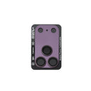 Kinglas Armor frosted metal camera lens protector in wine on an iPhone 18 Pro Max camera island
