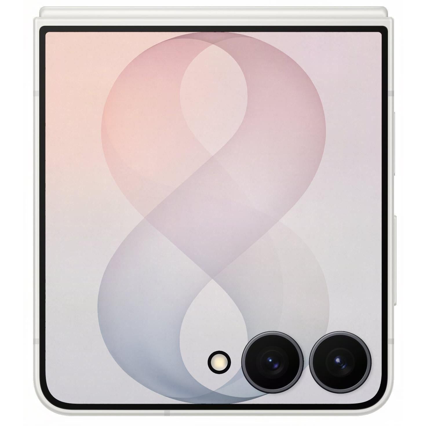 Samsung Galaxy Z Flip8 256GB in Cream - cover screen detail