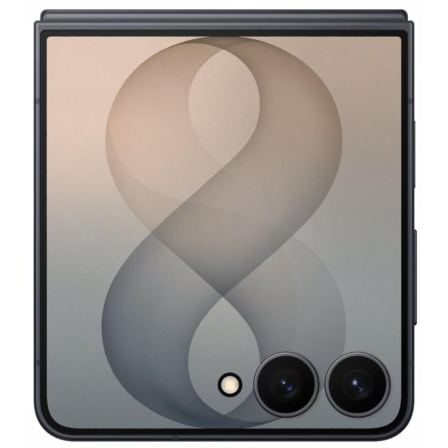 Samsung Galaxy Z Flip8 256GB in Graphite - cover screen detail