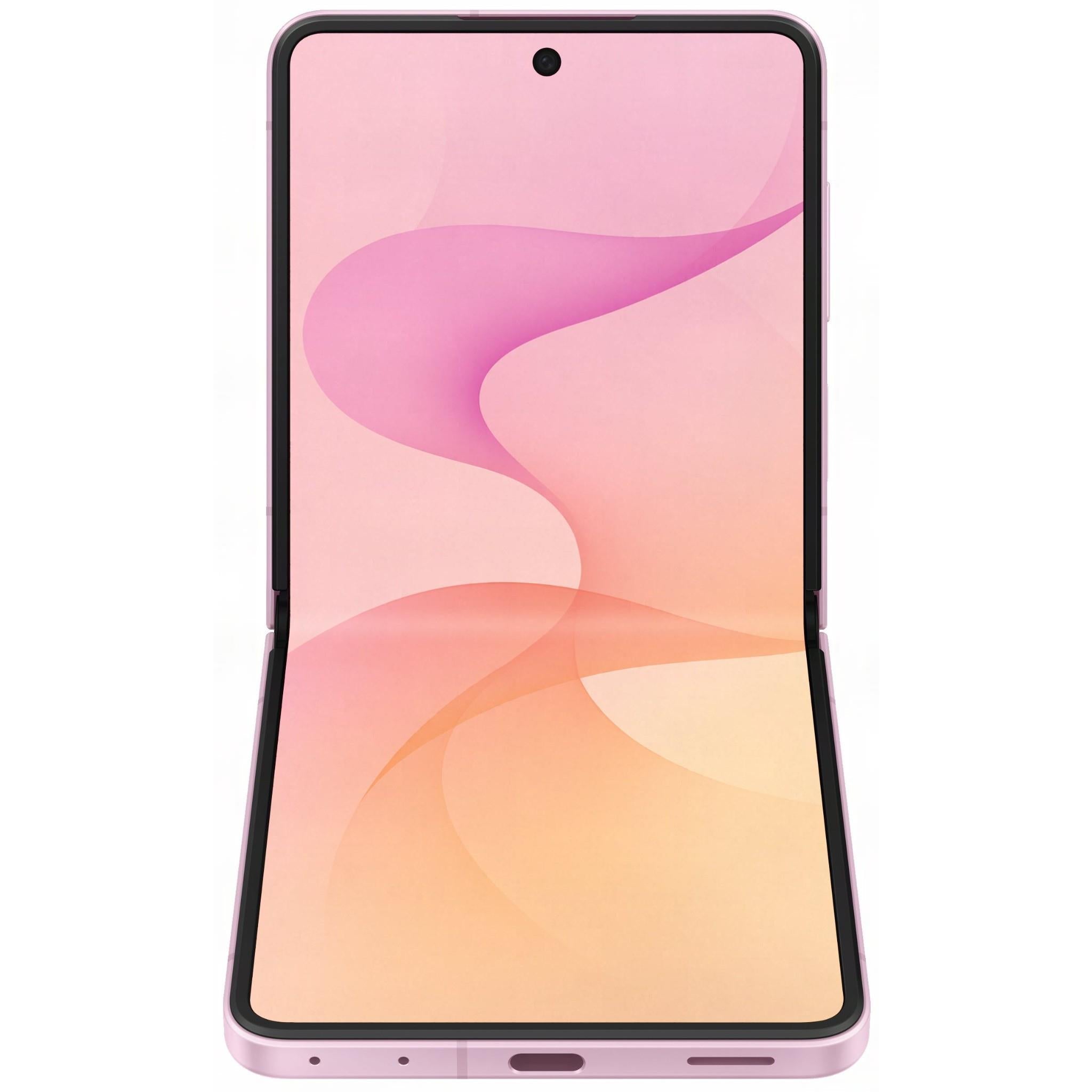 Samsung Galaxy Z Flip8 256GB in Pink - folded from the side