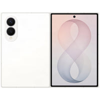 Samsung Galaxy Z Fold8 256GB in Cream - folded from the side