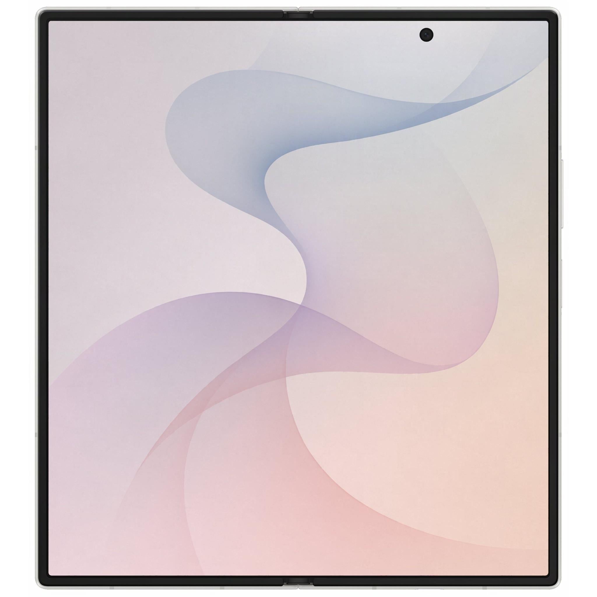 Samsung Galaxy Z Fold8 Ultra 1TB in Cream - folded from the side