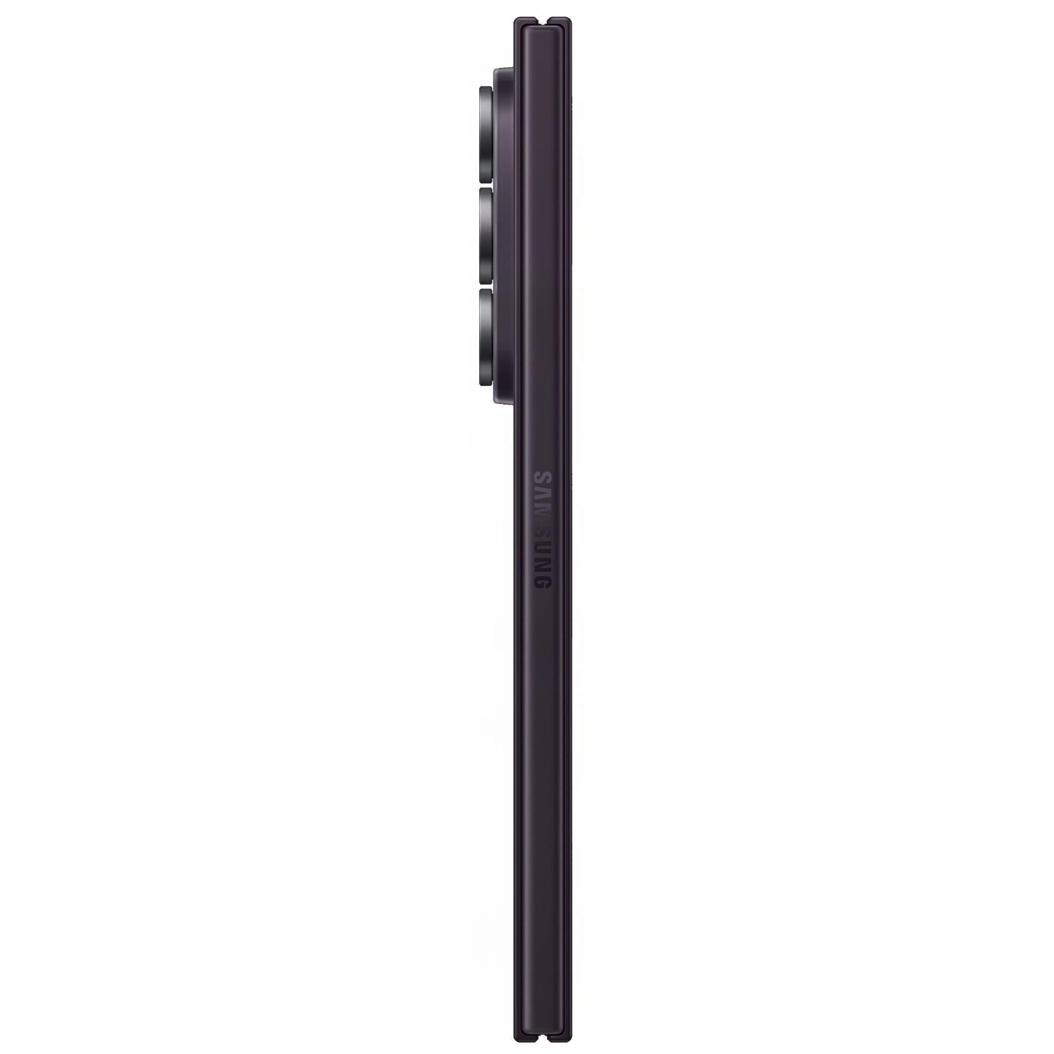 Samsung Galaxy Z Fold8 Ultra 256GB in Violet Shadow - side profile showing thickness