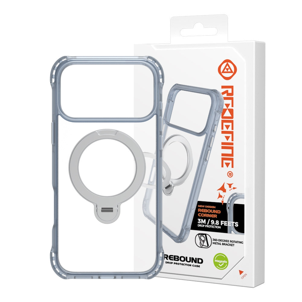 REDEFYNE Rebound MagSafe case with kickstand for iPhone 18 Pro Max in blue