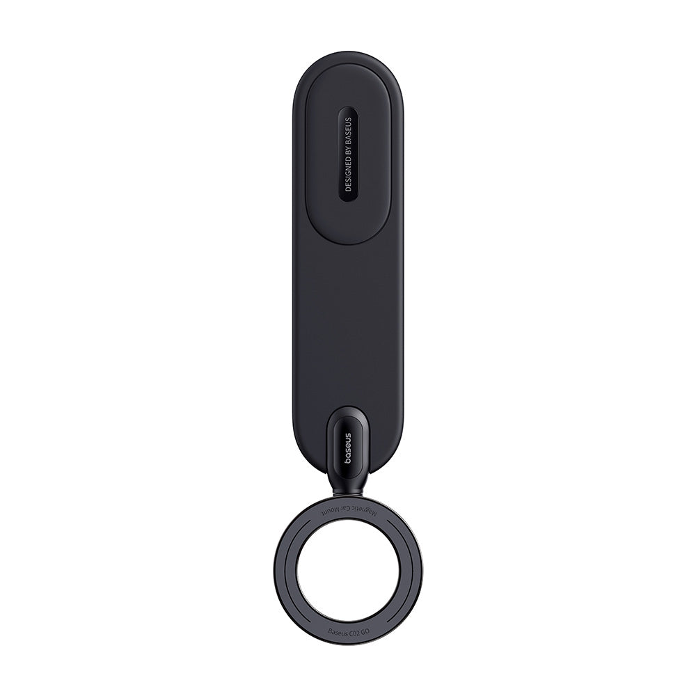 Baseus C02 Go magnetic car mount folded flat, front view