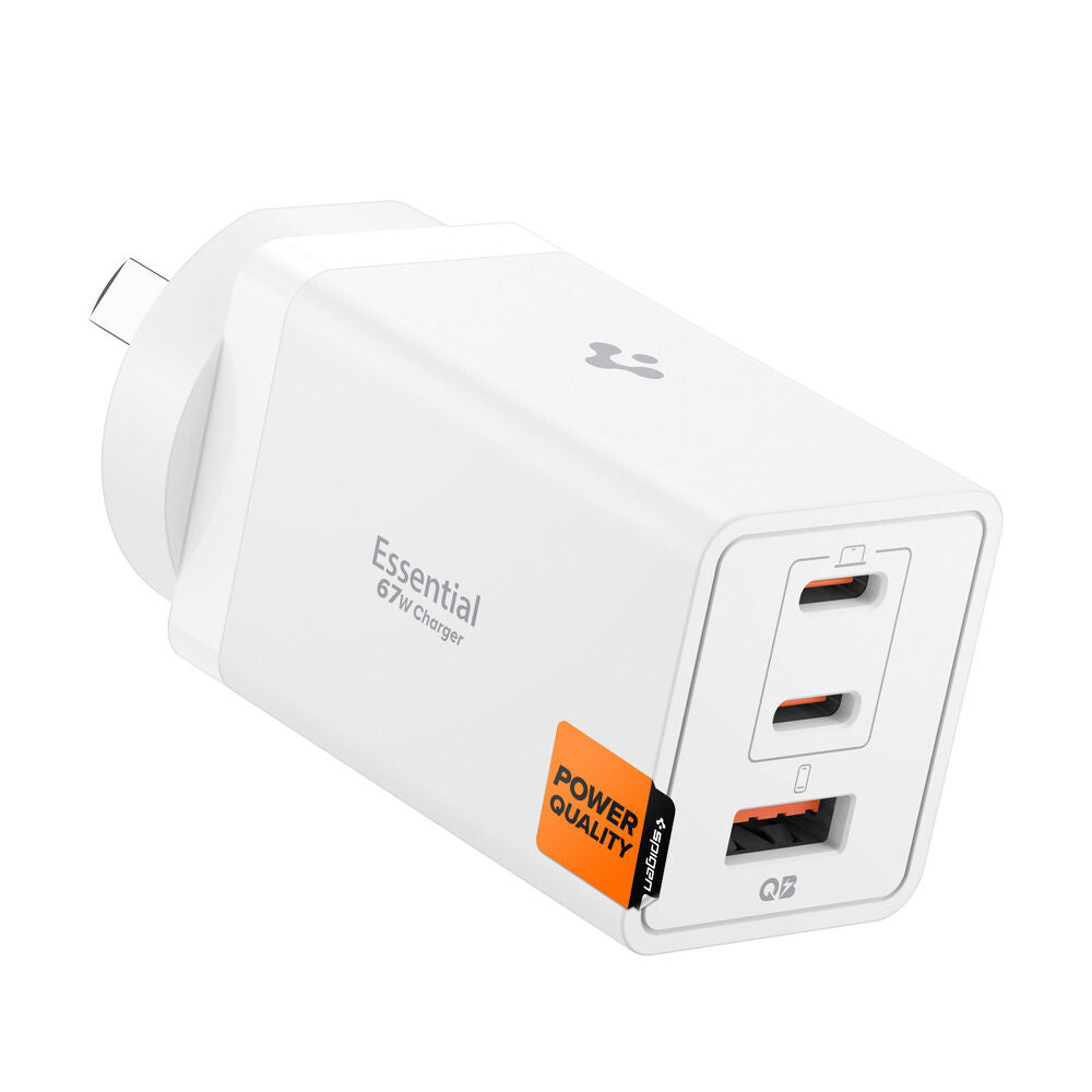 SPIGEN Essential QB USB-C USB-A 67W EE673OC 3 Ports Wall Charger