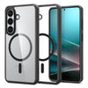 Spigen Ultra Hybrid MagFit Galaxy S26+ case in Black transparent back view