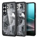 Spigen Ultra Hybrid MagFit Galaxy S26+ case in Zero One Black printed pattern