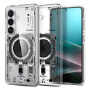 Spigen Ultra Hybrid MagFit Galaxy S26+ case in Neo One clear with black bumper