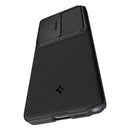 Spigen Optik Armor Galaxy S26 Ultra Black side profile PC+TPU layers